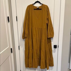 Universal Thread Mustard Maxi Dress
